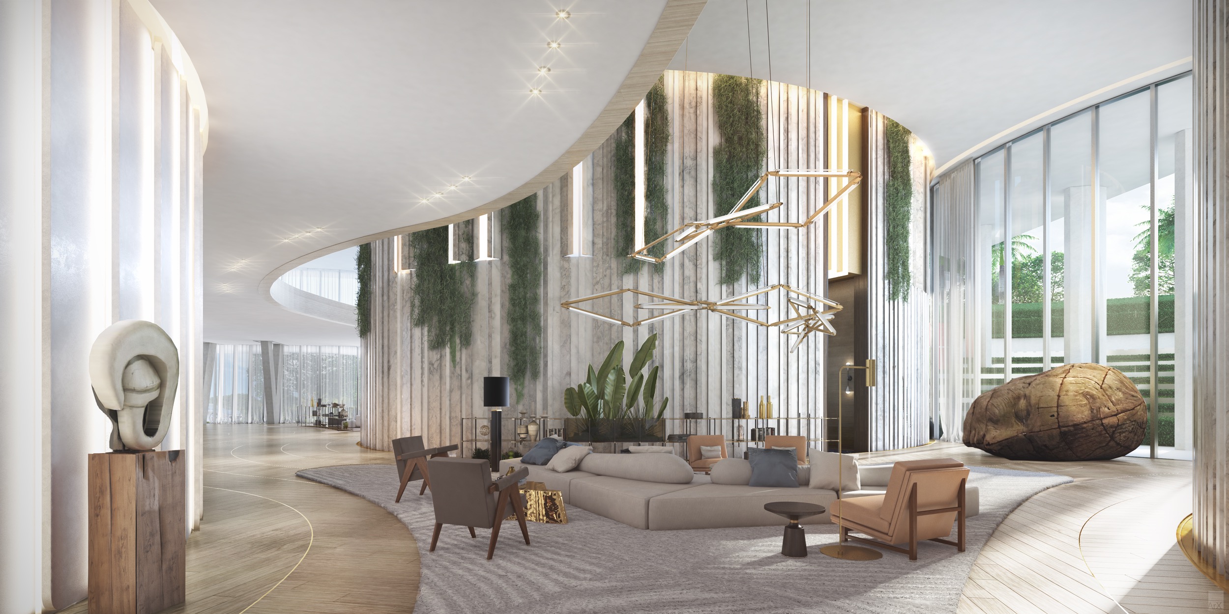 Starchitect Rem Koolhaas’ One Park Grove Debuts New Interior Renders
