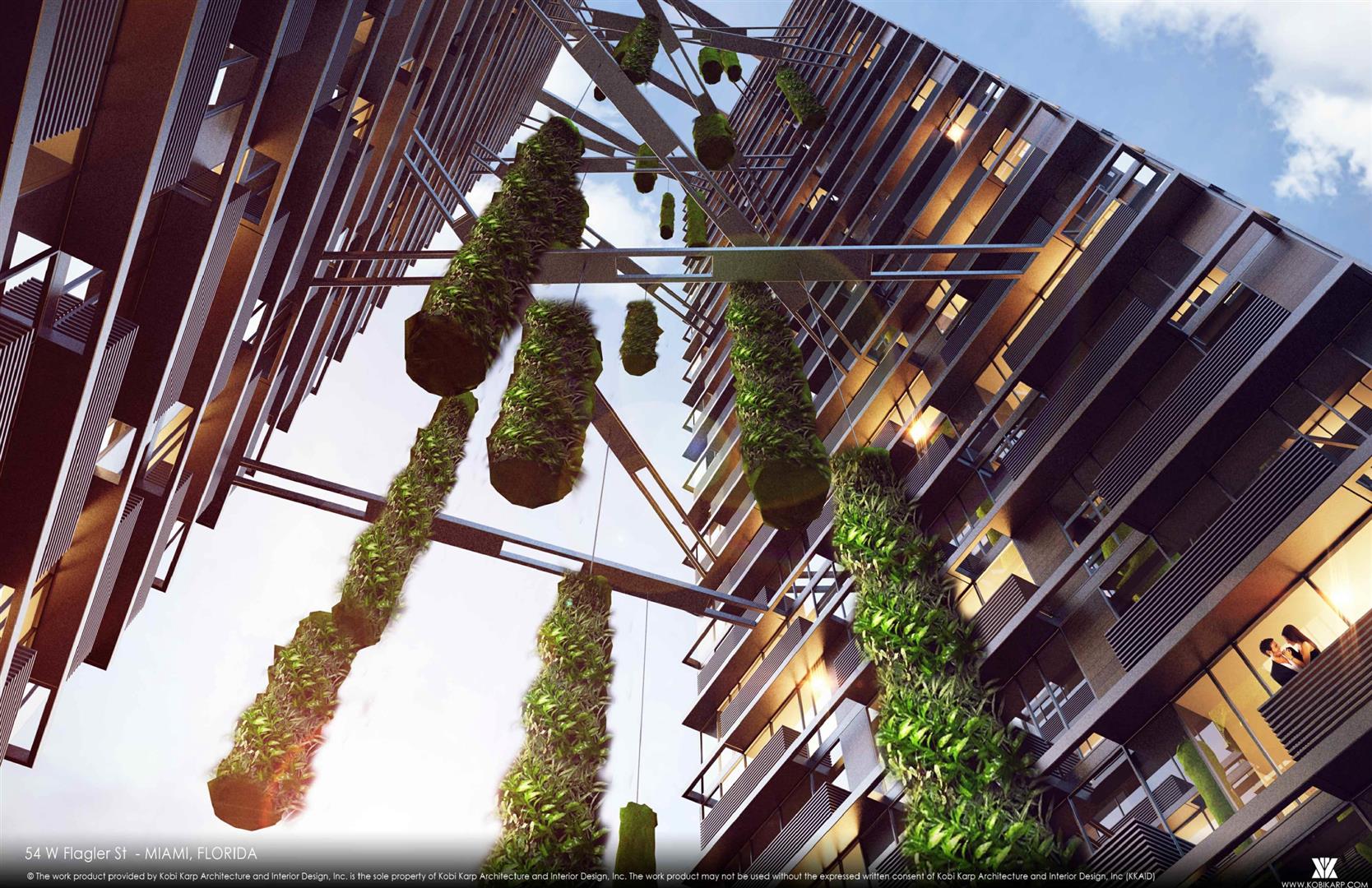 Twin Towers With ‘Secret’ Hanging Garden Proposed for Flagler Street