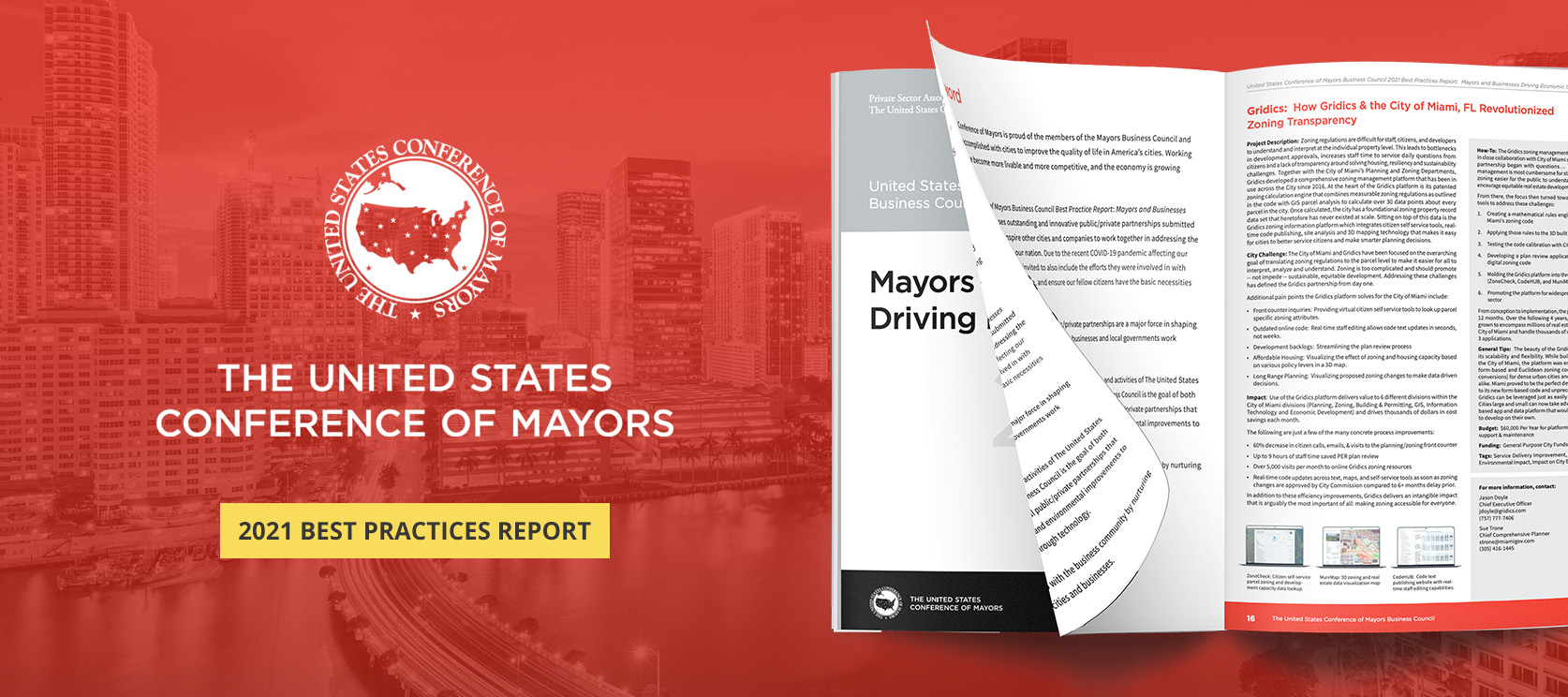 Gridics Featured in US Conference of Mayors Best Practices Report