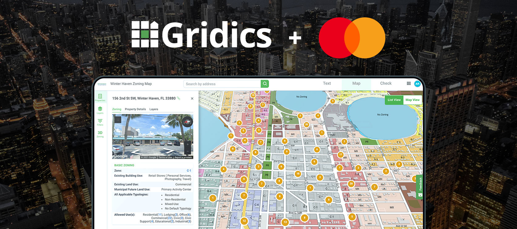 Gridics Partners With Mastercard City Possible™ to Bring Zoning Technology to More Cities